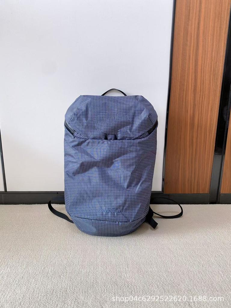 15L Trendy Embroidered Backpack Checkered Outdoor Sports Mountaineering Waterproof Weight Loss Men's and Women's Styles