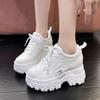 Scarpe con Zeppa a Muffin, Rialzo Interno, Scarpe da Papà, Moda Primavera e Autunno da Donna, Stringate, Scarpe Sportive Casual, Scarpe da Studente