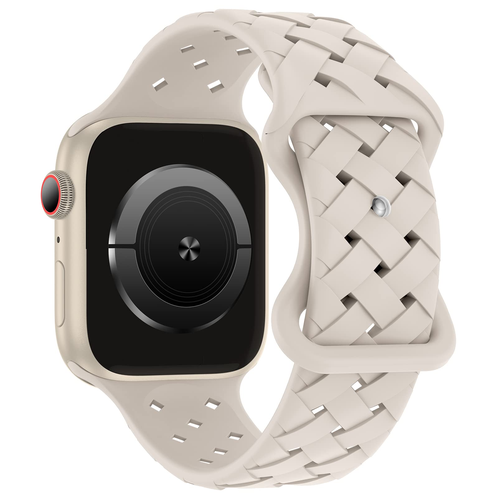 Silicone Strap For Apple Watch Band 44mm 45mm 40mm 49mm 46mm 42mm Braided bracelet correa iwatch Series 9 10 11 7 SE 6 8 Ultra 3 38 40 41 S10-42mm