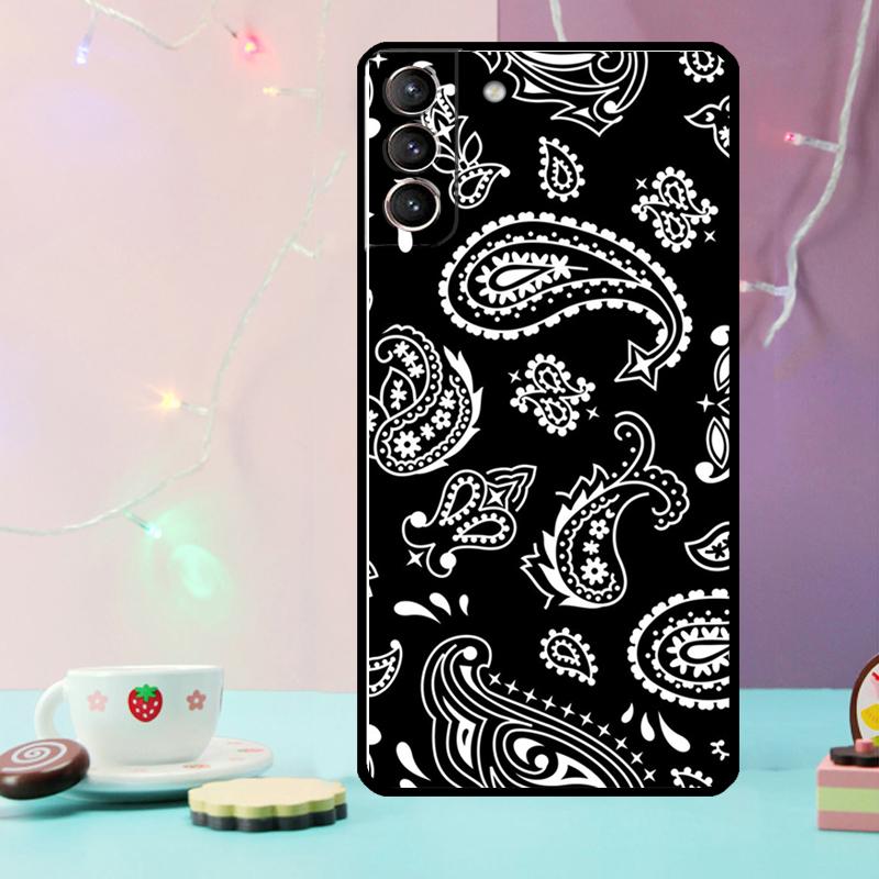 Royal Bandana Paisley Phone Case For Samsung Galaxy S24 Ultra S20 S21 S22 S23 S25 Ultra S9 S10 Plus S24 FE Cover
