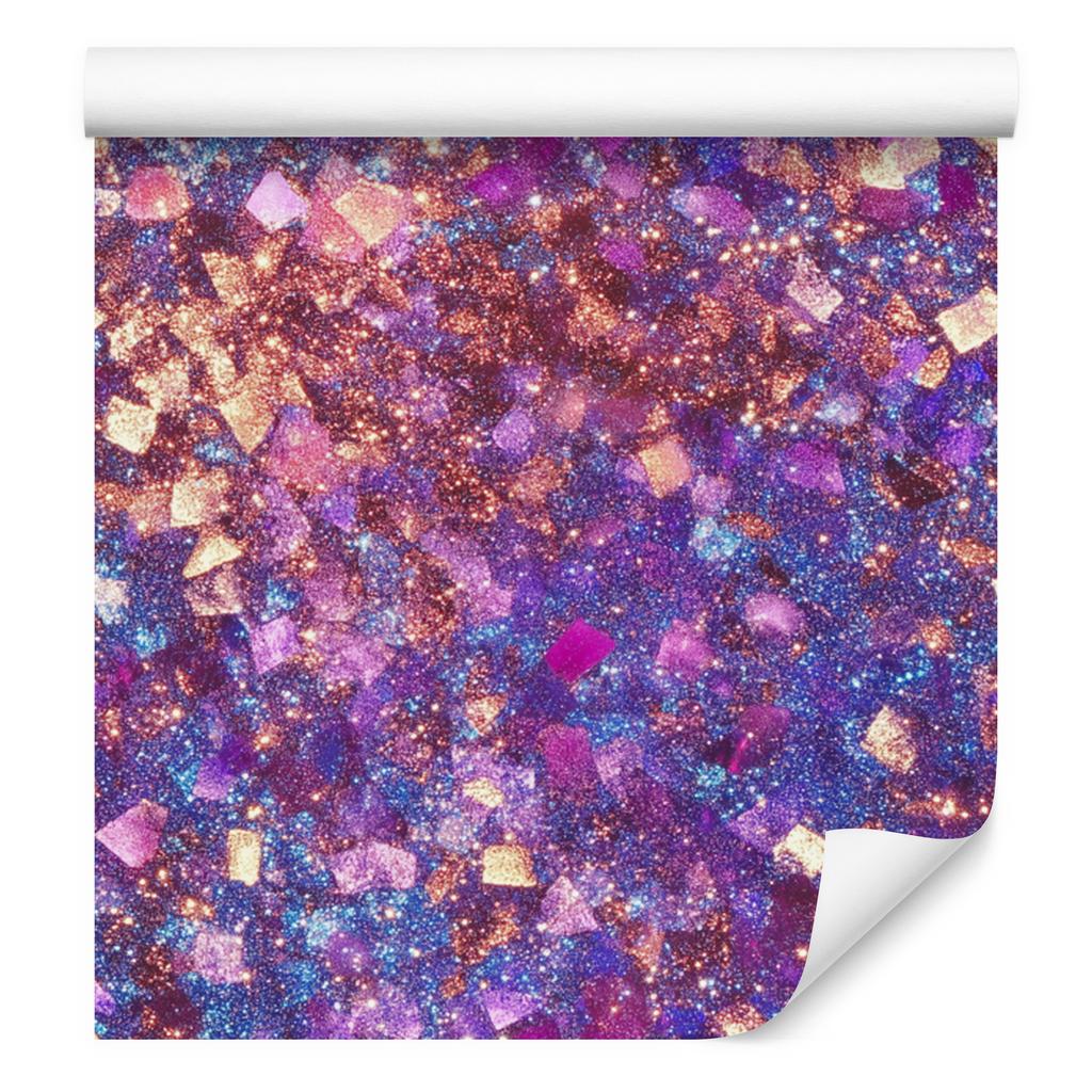 Iridescent Glitter Wallpaper, Purple and Violet, 50x1000