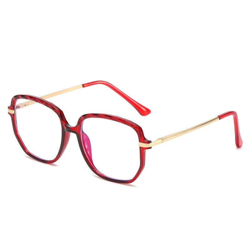 

SO & EI ретро TR90 металлическая квадратная оправа для очков женская модная прозрачная анти-Blu-Ray очки мужская оправа для очков с оптическим градиентом