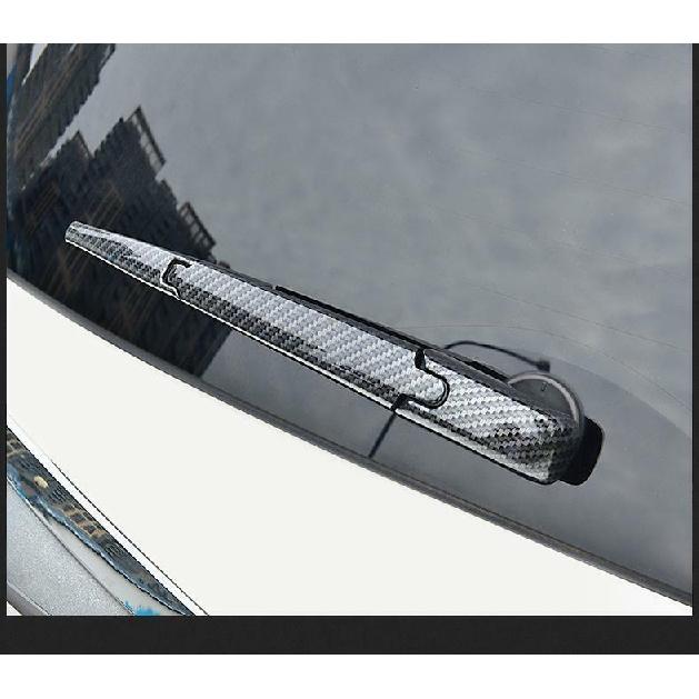 Carbon Fiber Car Rear Window Rain Wiper Cover Trim For Toyota RAV4 -