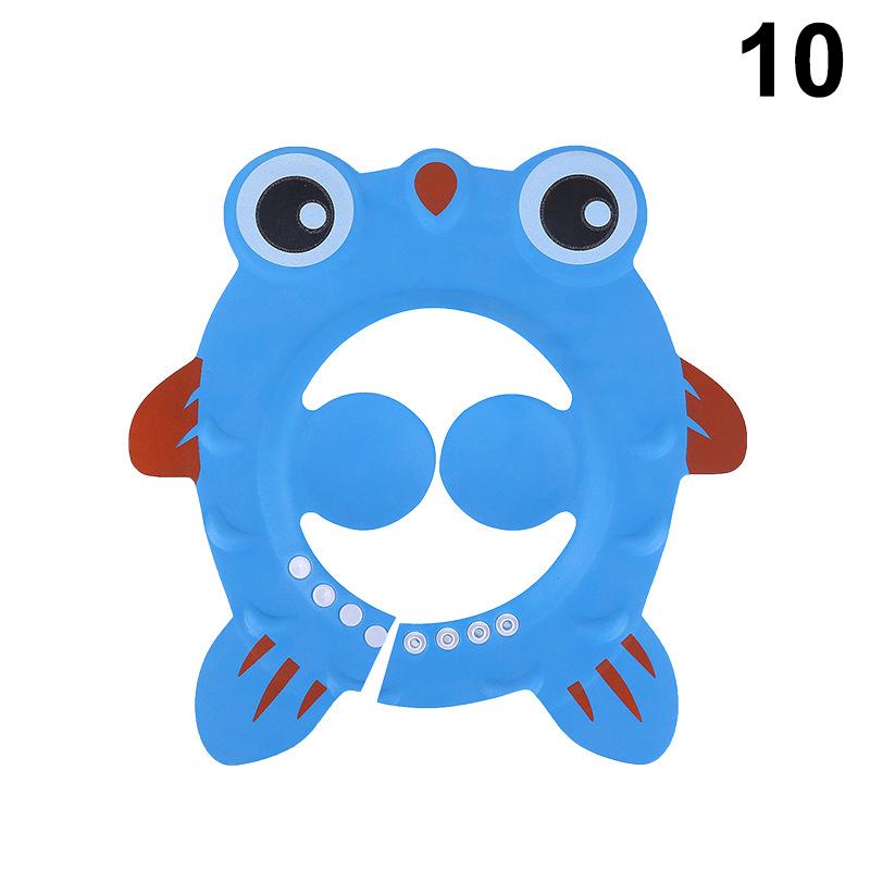 Verstellbare Cartoon Baby Shampoo Kappe Wasserdichter Spritzschutz Badevisier Hut Langlebiger Säuglings Haarschutz Für Dusche