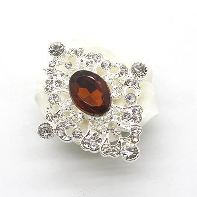 New Fashion 10Pcs 40*46mm Metal Acrylic Crystal Rhinestone Buttons For Craft Embellishment Diy Clothing Decorative Accessories