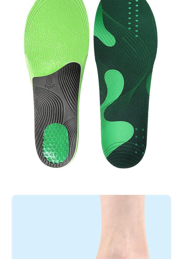 Unisex Orthopedic Sports Insoles for Military Training, Running, and Basketball - TPE Arch Support with High Elastic Shock Absorption