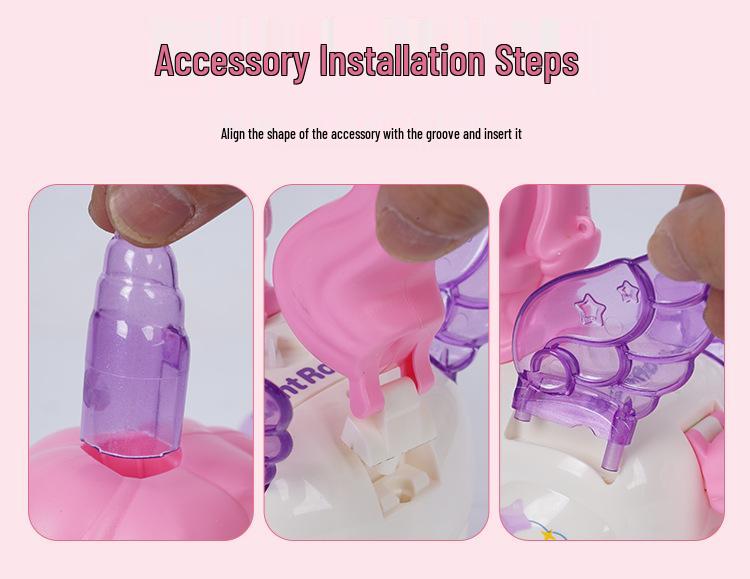 Unicorn Toy for Girls: Rechargeable Rotating Electric Light-Up with Music