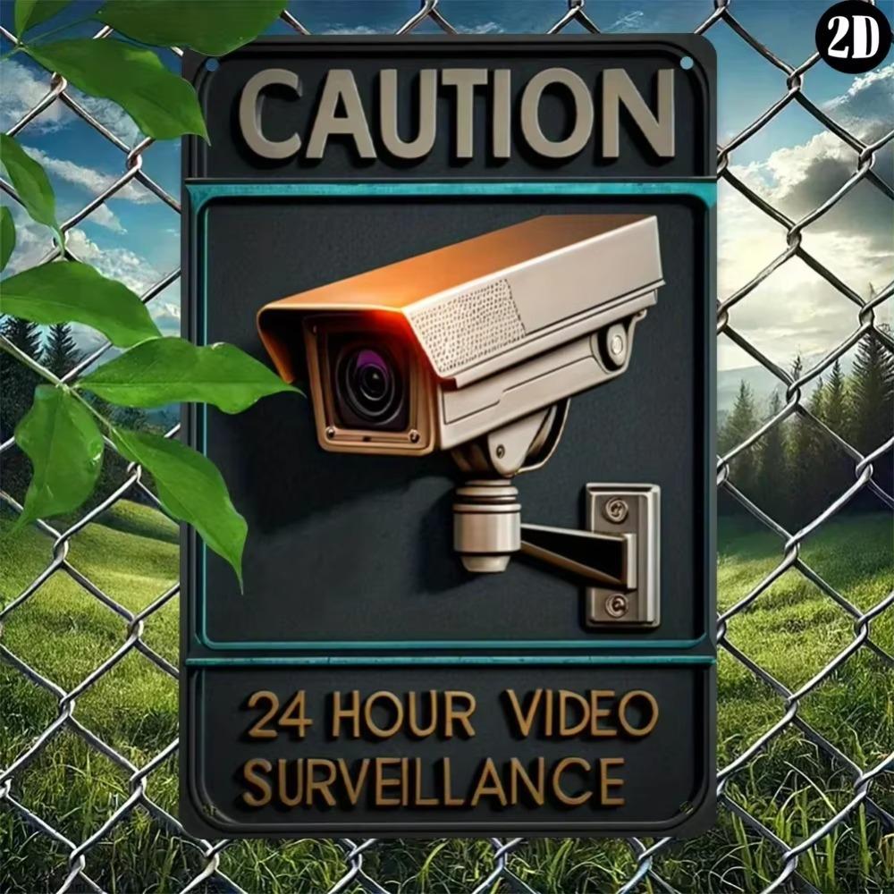 CamVintagePro™ Vintage - Inspired Security Camera Sign | Multipurpose Home & Bar Decoration | Ideal Gift Option