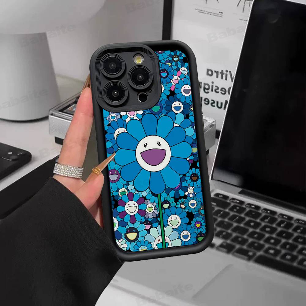 Art T-Takashi M-Murakamis Phone Case For iPhone 17 16 15 14 13 12 11 Air Plus Pro Max Soft Back Cover