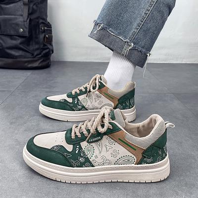 2024 New Cashew Flower Shoes Men's Trendy Shoes Versatile Low-top Sports Sneakers