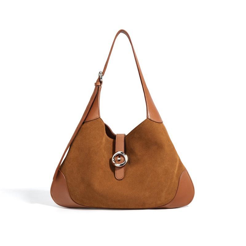 

Large Capacity Commuter Tote Bag Matte Leather Handbag Fashion Versatile Single Shoulder Crossbody 40x3x26cm