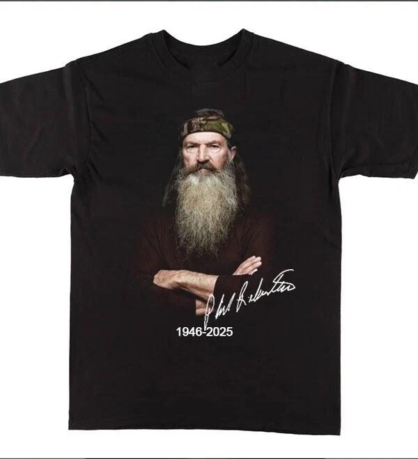 New Phil Robertson signature 1946-2025 Gift For Fans Unisex S-5XL Shirt Unisex T-Shirt L