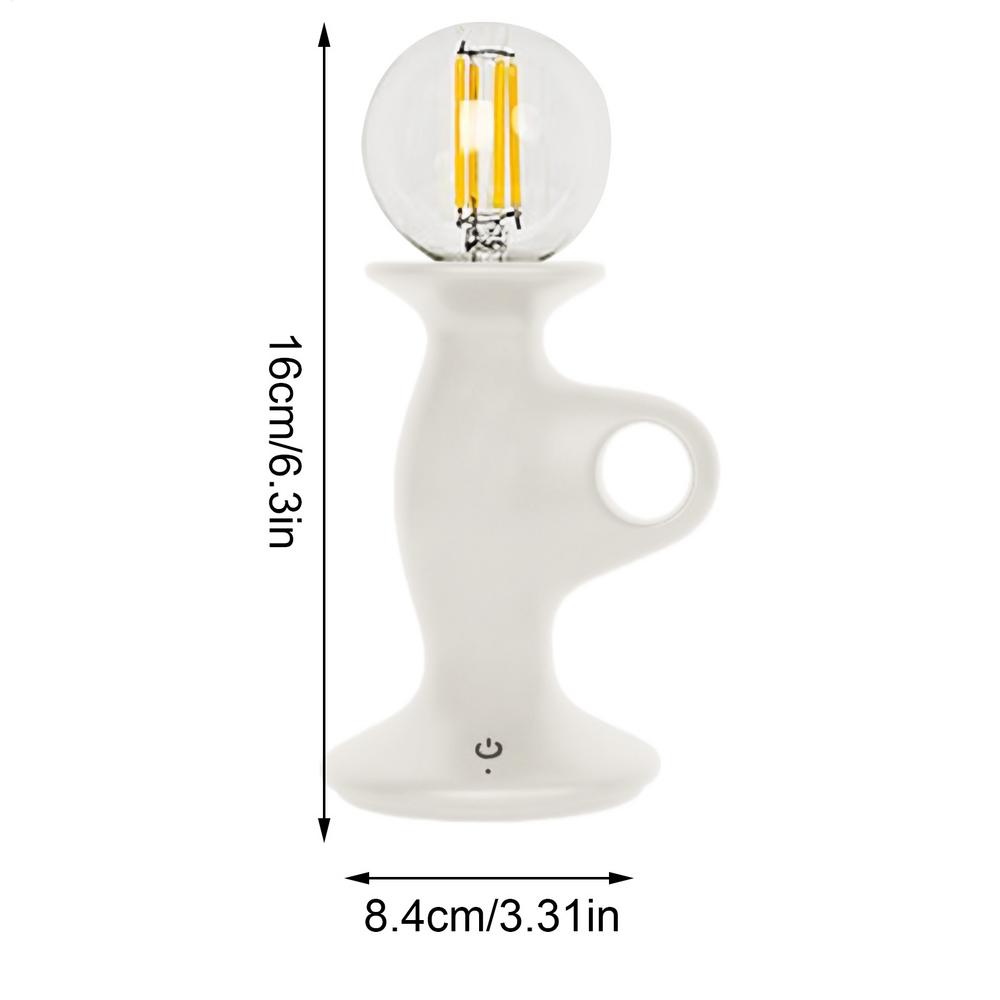 Retro Desk Lamp Candle Lights Retro Lamp Desk Decor Ambient Lighting Rechargeable Home Decor For Birthday Dorm Apartment Bedroom