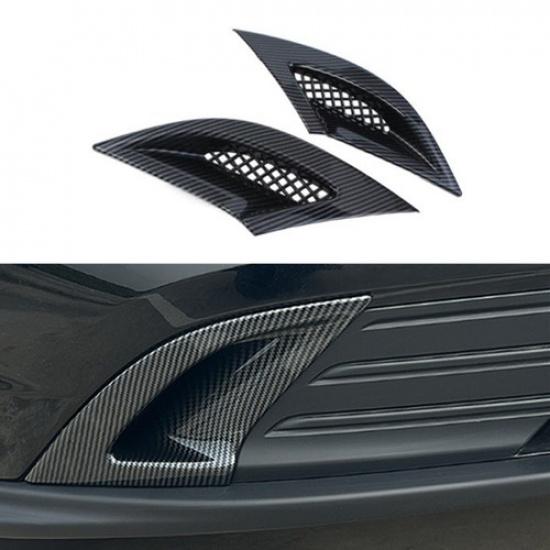 For Honda Accord 2023 2024 Carbon Fiber Front Fog Lamp Bumper Light Cover Trim