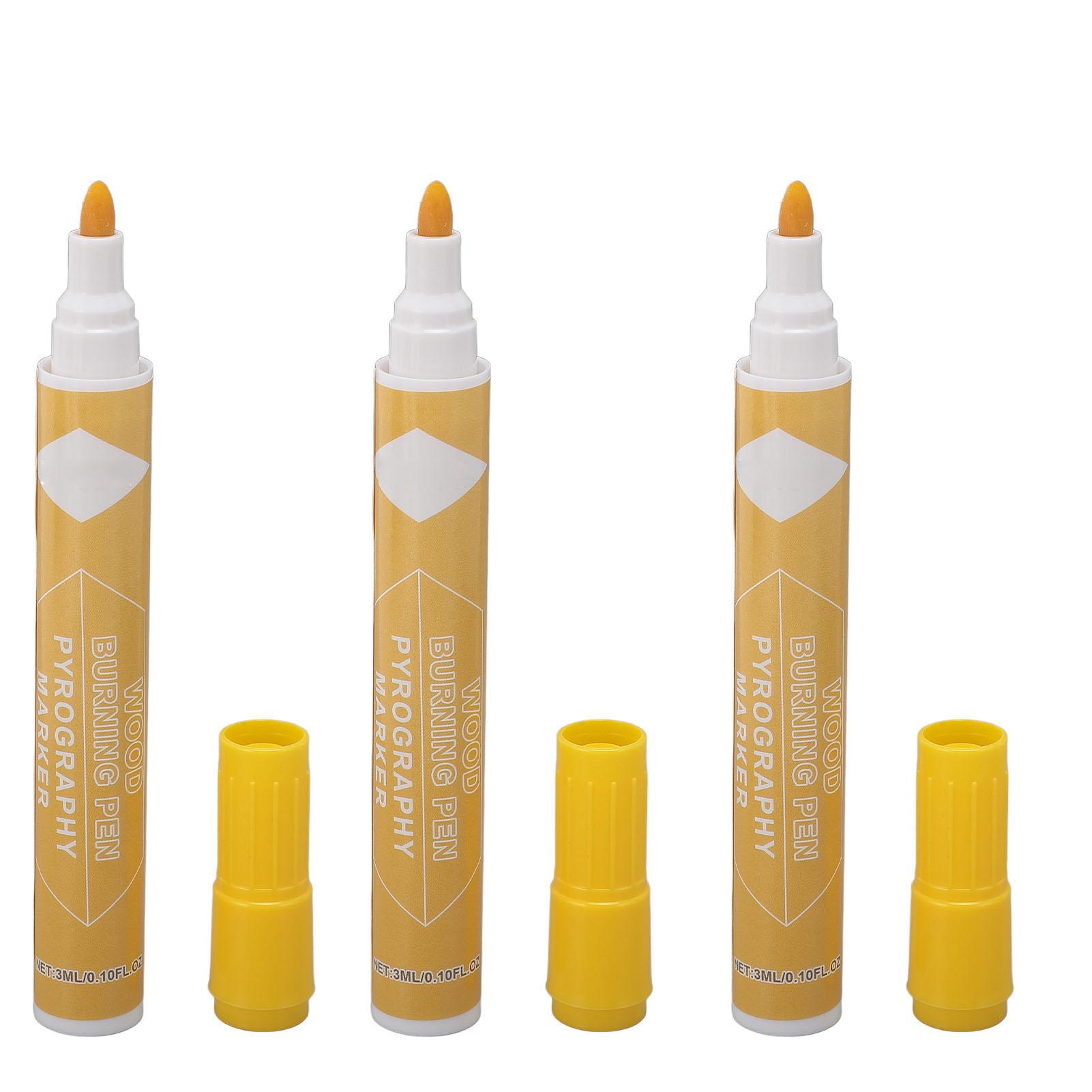 

Набор из 3-х ручек для выжигания по дереву, набор маркеров для выжигания, инструменты для выжигания 3 мл для проектов начинающих