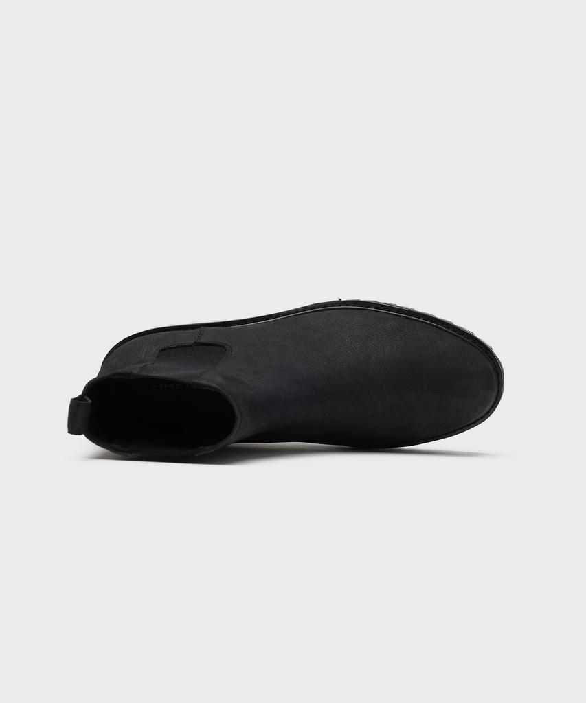 Firenze Atelier [Vibram] Round Toe Basic Chelsea Boots 9703 [Natural Black]