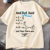 Funny Math Clock Print T Shirts Top Birthday Gifts Oneck T Shirt for Unisex Short Sleeve Tshirt Male Tops Humorous Math TShirts