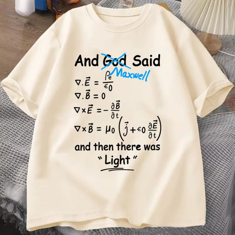 Funny Math Clock Print T Shirts Top Birthday Gifts Oneck T Shirt for Unisex Short Sleeve Tshirt Male Tops Humorous Math TShirts