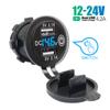 Quick Charger Dual Usb Car Charger With Switch Button 4.2a Fast Charging Power Outlet For 12v/24v Cars Boats Motorcycle