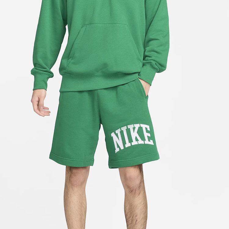 Nike Letter Print Mid-Rise Drawstring Comfortable Sports Casual Shorts Men shorts Peacock White FQ4093-365