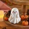Small Ghost Statue for Shelf Halloween Cute Figurine, Mini Cartoon Statue, Little Spooky Desk Accessory Autumn Desktop Ornament Tiered Tray Home Table