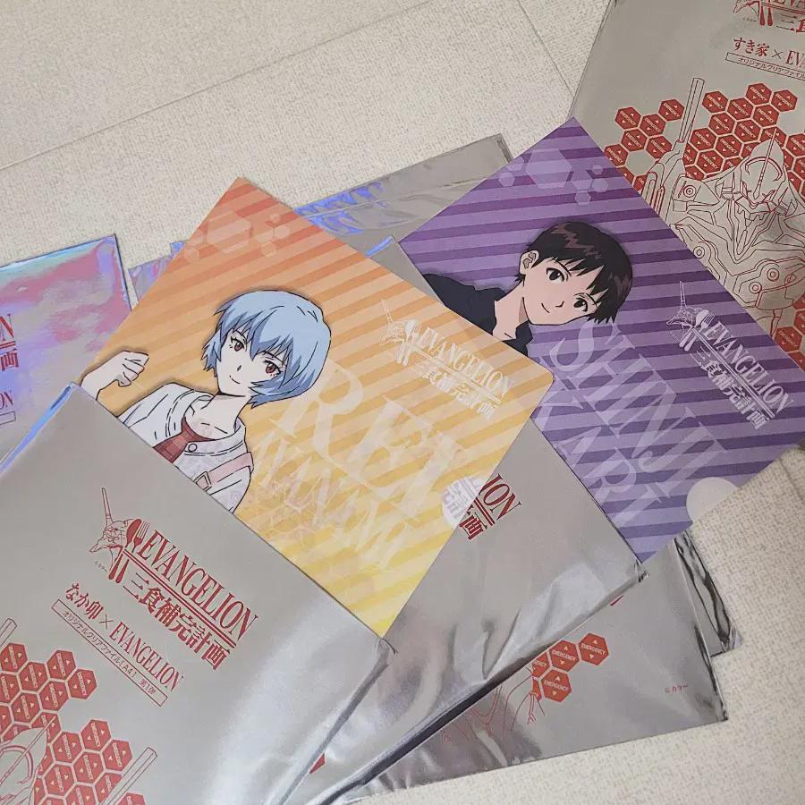 

Нераспечатанный Evangelion Sukiya Collaboration Clear File Set Of 6