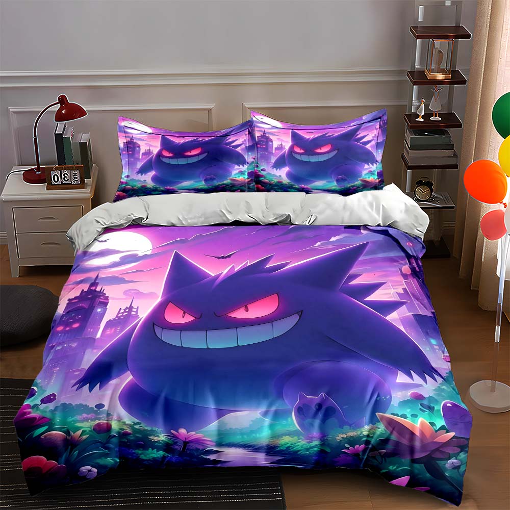 

Purple creature silhouette. Bedding Duvet cover sets Duvet covers Pillowcases gifts (1 * Duvet Cover 2 * Pillowcases, without duvet insert) 135x200cm