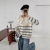Korean Striped Knitted Cardigan Knitted Sweaterfor Women Early Spring New Item