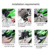 Bike Rear Pedals Footrests Non-Slip Electric Bike Rear for Seat Footrest Pedals