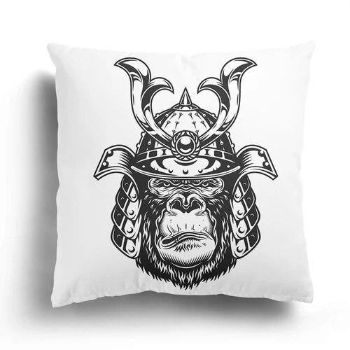 Bedroom Cushion Cover Cartoon Pillowcase Japanese Samurai  Character  Mask Living Room