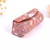 Lipstick Storage Cosmetic Bags with Mirror Small Flower Printing Lipstick Box Lipstick Holder Lipstick Case Packaging Box