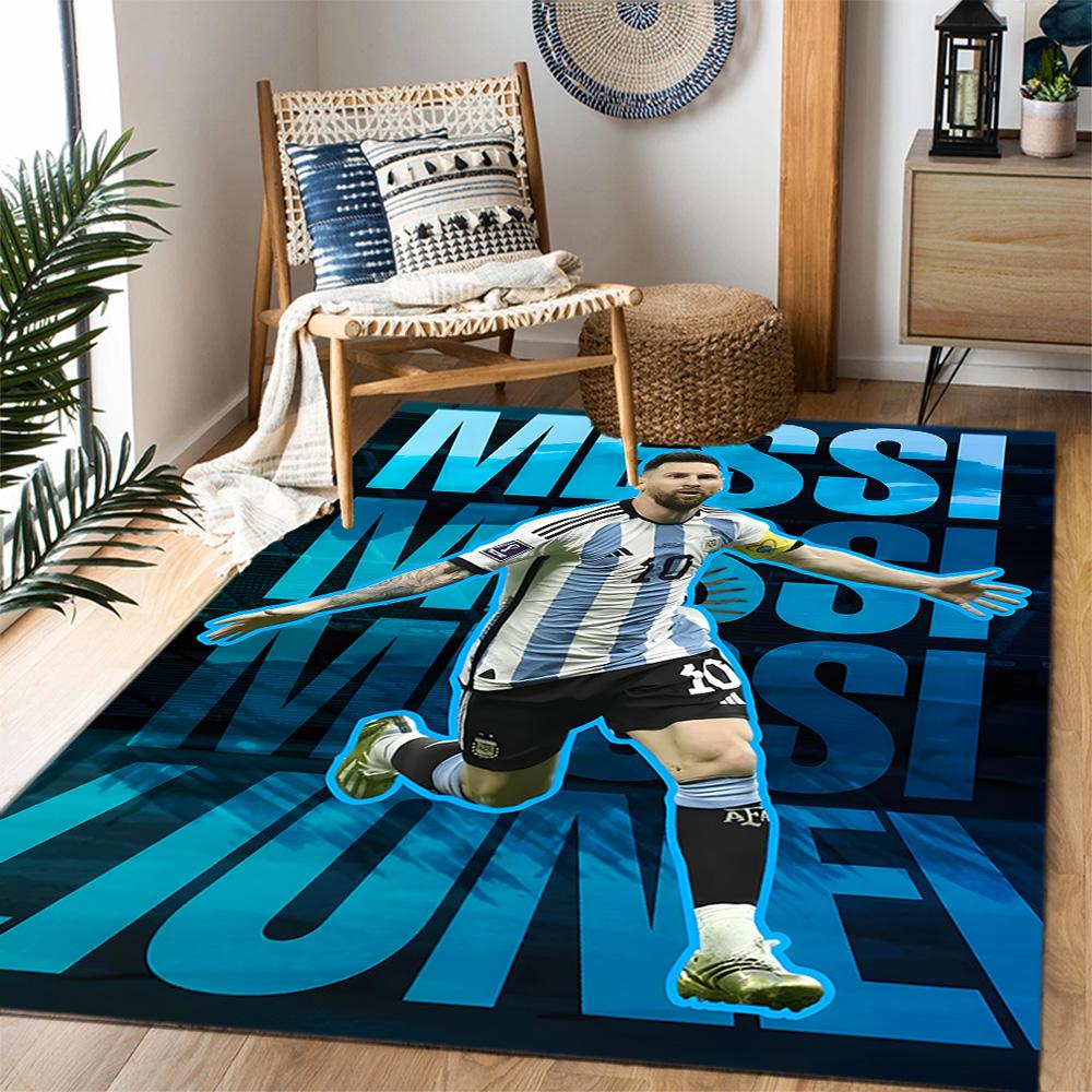 Tappeto da Pavimento Tappeto da Ufficio Celebrazione Messi dell'Argentina Perfetto per Ingresso Soggiorni Balcone Corridoio Tappeto Antiscivolo Decora Uffici