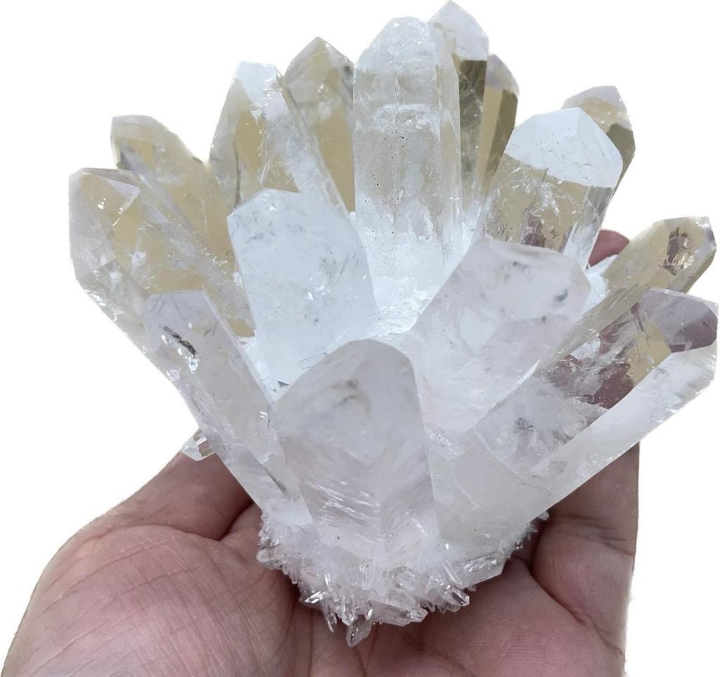 Power Stone Quartz Cluster Crystal Raw Stone for Purification, Protection from Evil, Feng Shui, Good Fortune, Healing, Amulet, Wish-Making, Madagascar