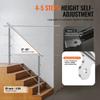 59 Zoll Handläufe für Außentreppen 3 Querstreben Treppe für Veranda Deck