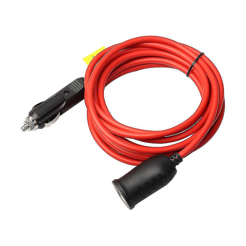 12v 12ft Foot Heavy Duty Extension Cord With Cigarette Lighter Plug 3.5m Plastic