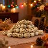 Antique Ghost Face Pumpkin Figurine Halloween Home Garden Micro-landscape Decoration Resin Handicraft