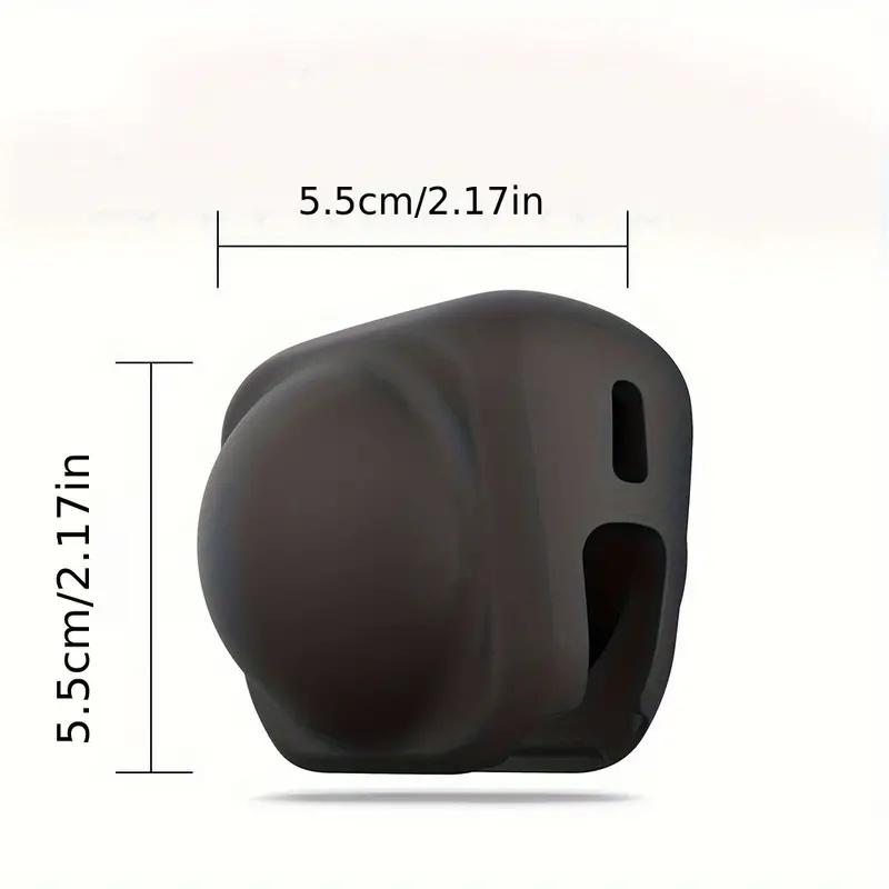 

Silicone Lens Protective Cover For Insta360 X4 Panoramic Lens Cap Anti-fall Dustproof Case Sports Camera Accessories чёрный