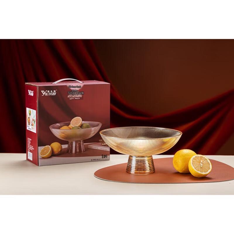 Nordic Clear Glass Salad Bowl