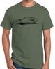 1976 1977 1978 Ford Cobra II Mustang Redline Design Tshirt