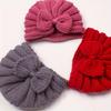 INS Baby Bow Knit Hat - Stretchy Winter Warm Cap with Moisture-Wicking Soft Fleece Yarn for Infants Autumn Winter Daily Birthday