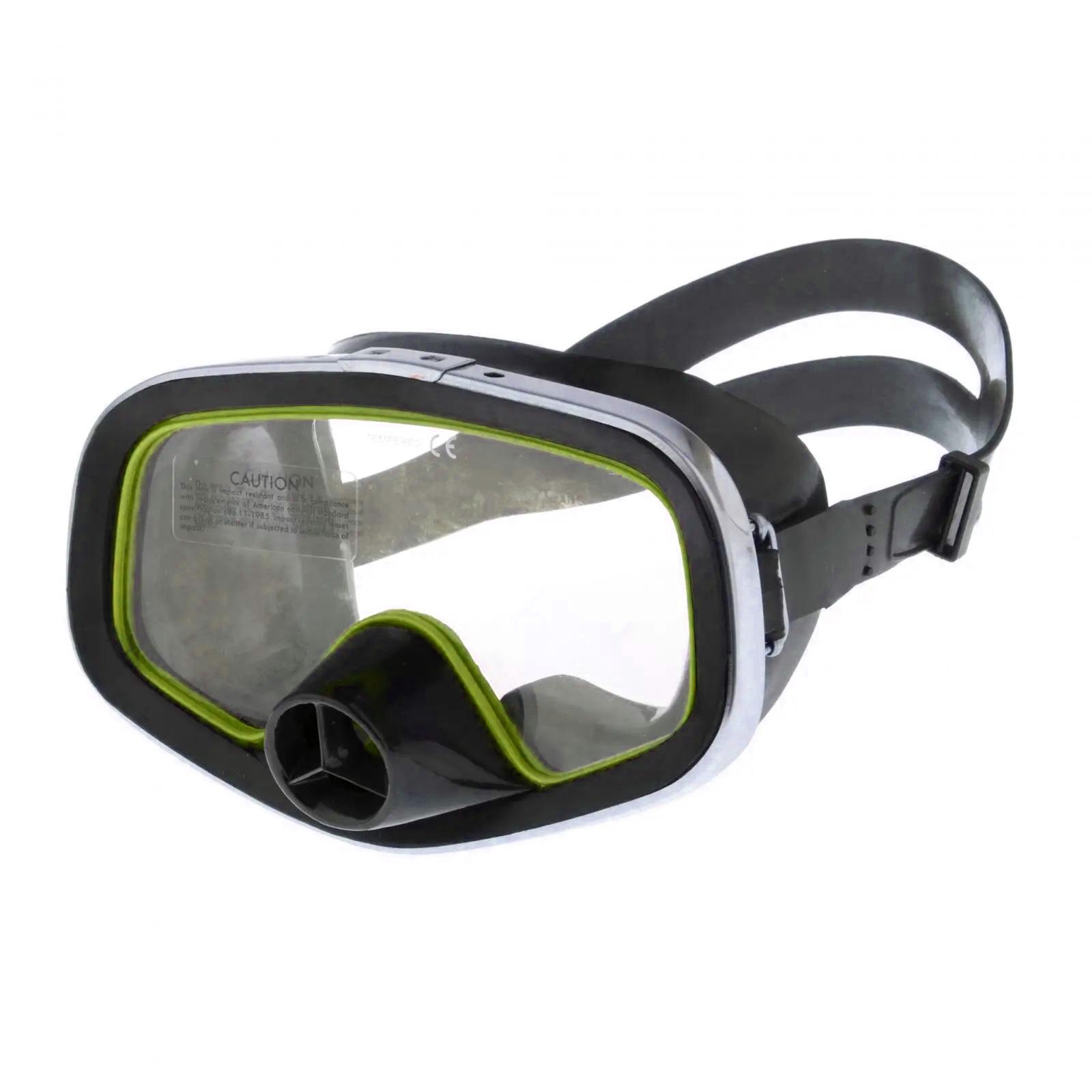 

Snorkels Diving Mask Tempered Glass Lens Swimming Snorkeling Goggle Mask Large Frame Adult Diving Mask for Women Men светло-зеленый