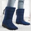 Stivali invernali da donna Stivali da neve impermeabili nuovi casual in pelle calda alla caviglia Scarpe da donna