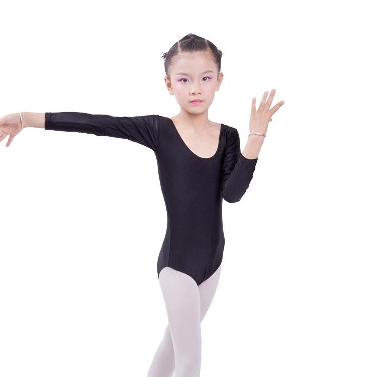 Children's Shiny Long Sleeve Gymnastics Leotard - Boys & Girls Performance Spandex One-Piece for Dance & Aerobics