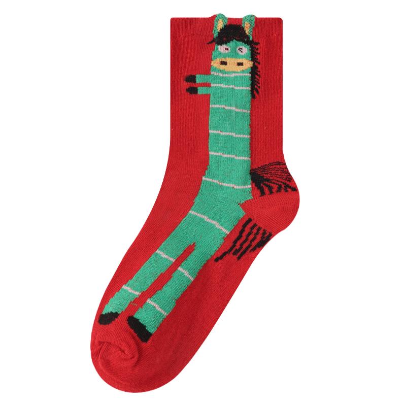 2026 год Лошади Красные Носки Бенмин Нянь Счастливые Удача Носки Дышащие и Универсальные Красные Носки Фу one size фиолетовый