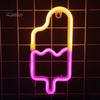 Party Accessories LED Neon Light Creative Shape USB/Battery Operated Flicker Free Hanging Sign Ice Cream Lamp Wall Art Decoration