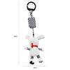 Baby Sensory Hanging Rattles Toy Black White Animals Stroller Infant Bed Wind Chimes 0-12 Months Infant Rattle Educational Toy