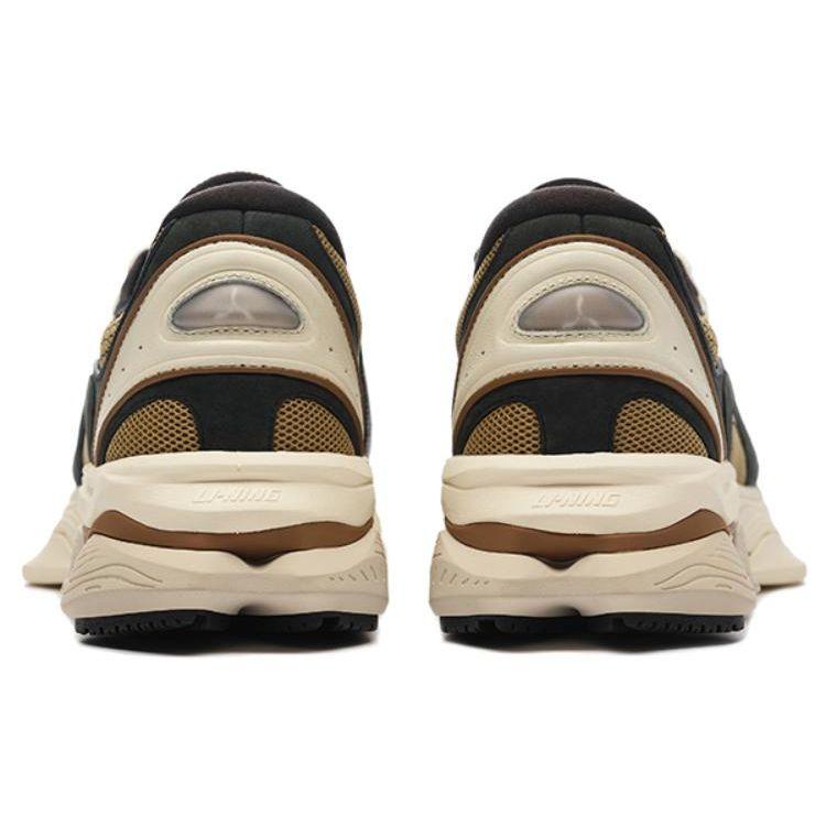 Li-Ning 1990 Versatile Comfortable Non-Slip Wear-Resistant Lightweight Low-Top Sports Casual Shoes Men Sneakers Black Brown ALFS175-4