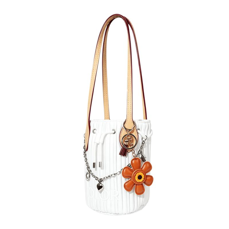 Dior Tasche [Maßgeschneiderte Kosmetiktasche] Leinwand Orangenblüte Weiß Nische Trendy High-End Niedlich Einfach Mode Vielseitig Exquisit Polyesterfaser Tragbar