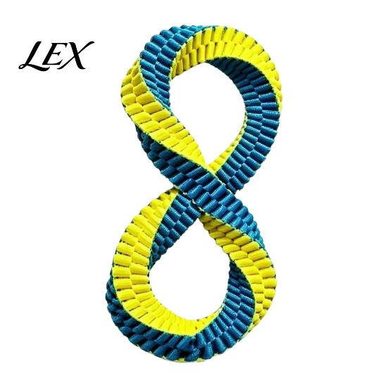 Exercise Toys for Pet Dogs Dog Tug Toy, Nylon 8-Shaped Chew Interactive Teeth Cleaning Training Rope Aggressive Chewers, Outdoor Training, of