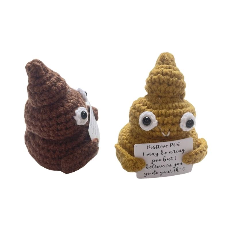 Schattig Handgemaakt Poep Haak Speelgoed Perfect Cadeau voor Kinderen Accessoire voor Binnen Buiten Reizen Kamperen Wandelen